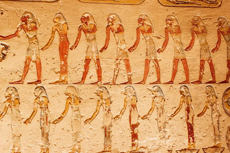 A wall with a bunch of pictures on it